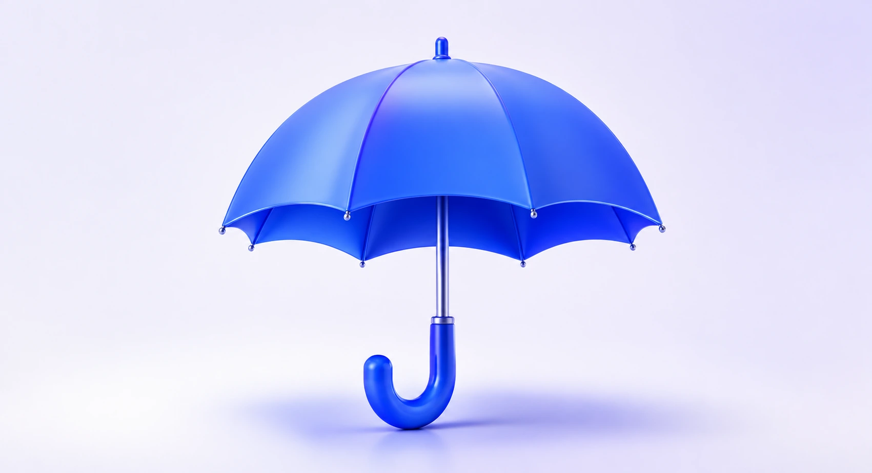 Blue umbrella illustrating insurance and coverage
